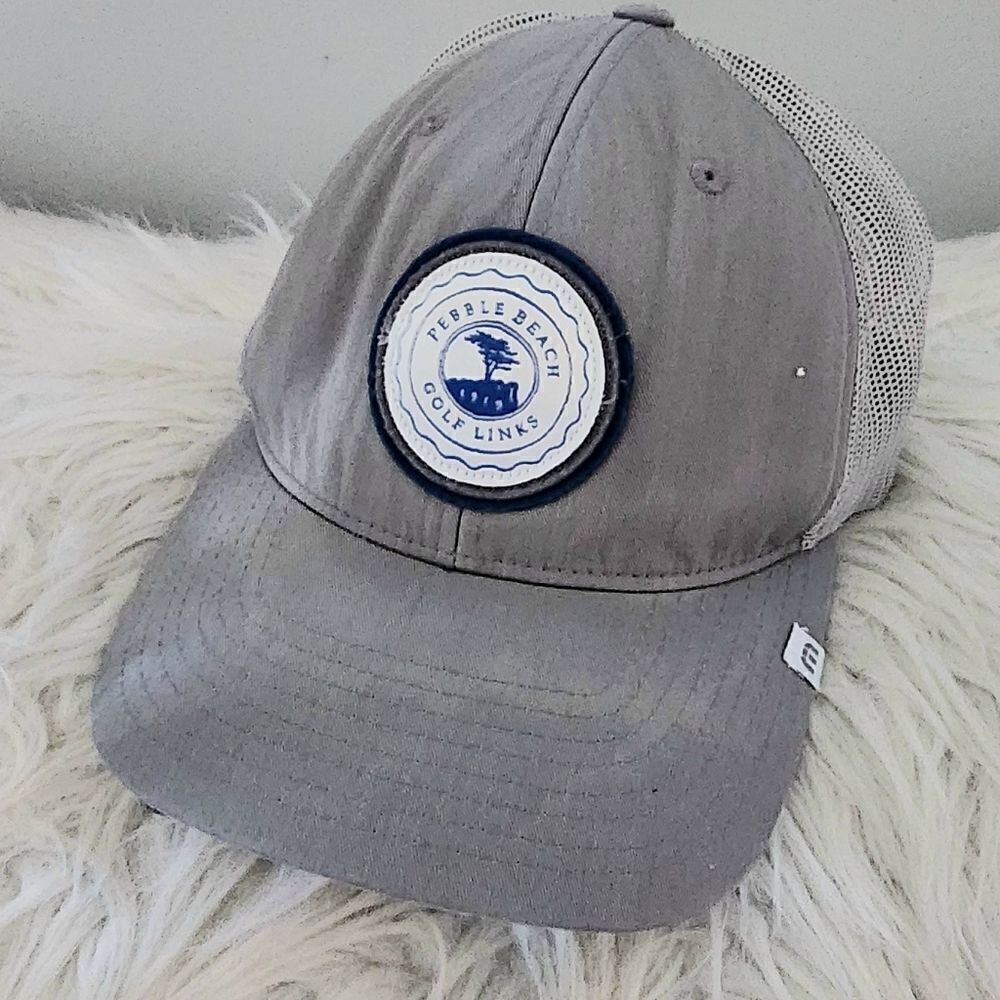 Pebble Beach Golf Links vintage hat gray snapback